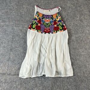 Urban Outfitters Tank Top Womens Small High Neck Needle Point Fruit Summer